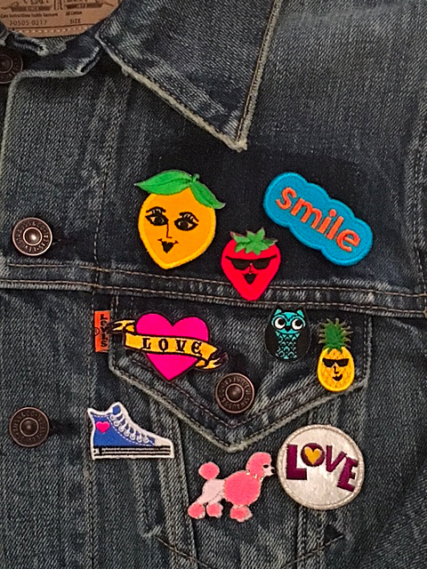 LOVE VEGAN LEATHER PATCH PIN